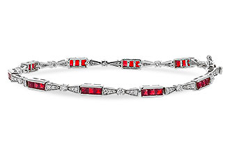 B302-42222: BRACELET 2.05 RUBY 2.70 TGW (7")
