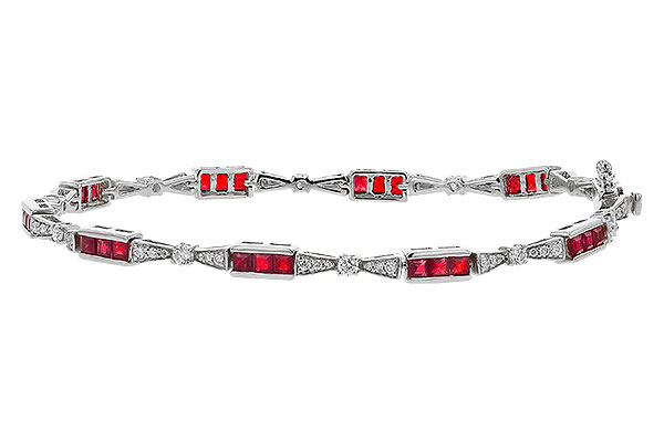 B302-42222: BRACELET 2.05 RUBY 2.70 TGW (7")