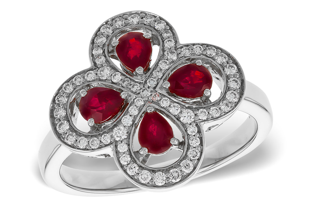 B302-42231: LDS RG .68 TW RUBY .96 TGW