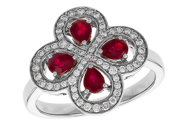 B302-42231: LDS RG .68 TW RUBY .96 TGW