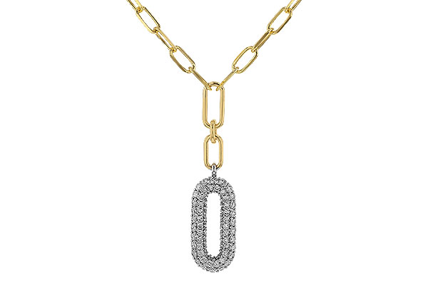 B302-44031: NECKLACE .96 TW (18")
