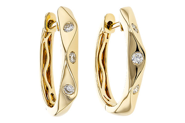 B302-44049: EARRINGS .15 TW