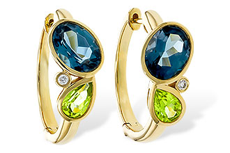 B302-44968: EARRINGS 2.97 SEMI-PREC (PER,LBT) 3.00 TGW