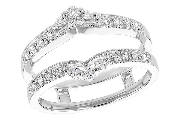 B303-30395: K120-55840 GUARD RG IN PLATINUM .28 TW