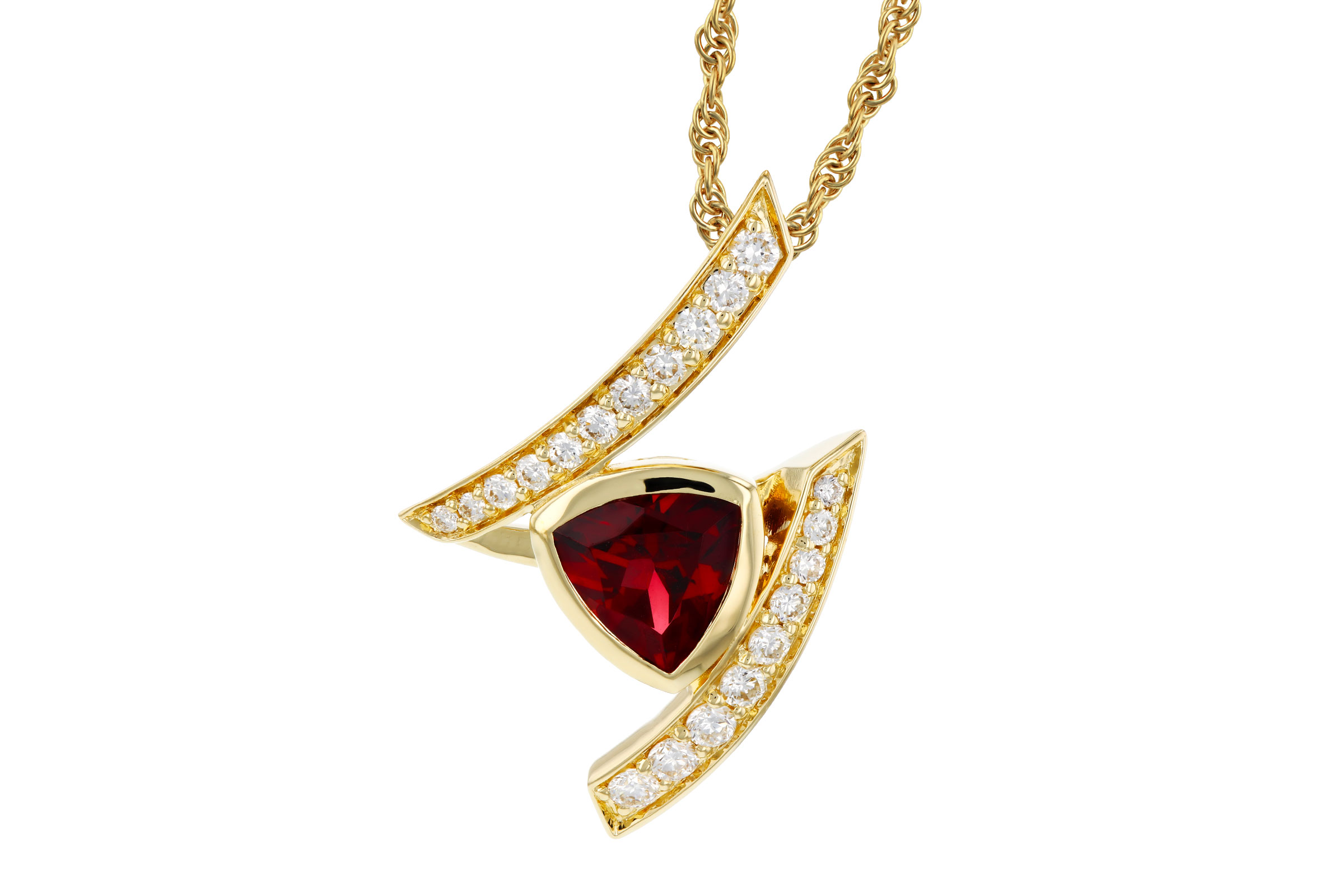 B303-30413: NECKLACE .84 GARNET 1.03 TGW (6MM GAR)