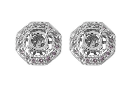 C027-89513: SEMI EARRINGS .20 TW