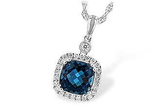 C216-92186: NECK 1.63 LONDON BLUE TOPAZ 1.80 TGW (7MM LBT)