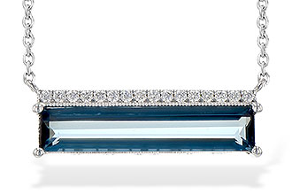 C217-87686: NECK 2.70 LONDON BLUE TOPAZ 2.80 TGW