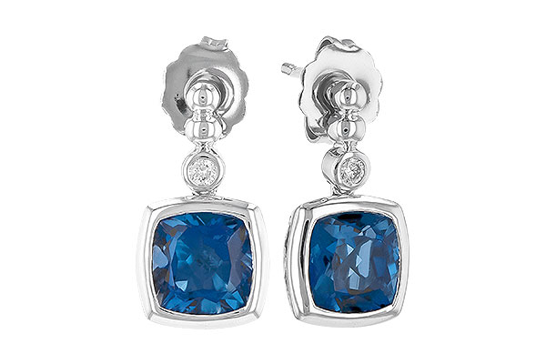 C300-54922: EARR 1.78 LONDON BLUE TOPAZ 1.82 TGW