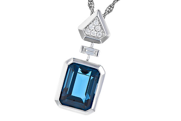 C300-63122: NECK 2.60 LONDON BLUE TOPAZ 2.68 TGW