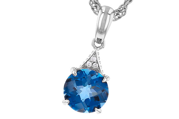 C301-50395: NECK 1.60 LONDON BLUE TOPAZ 1.61 TGW (7MM RD)