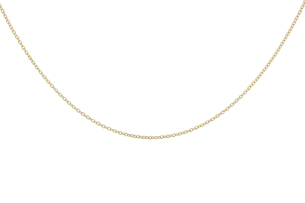 C301-52213: CABLE CHAIN (18IN, 1.3MM, 14KT, LOBSTER CLASP)