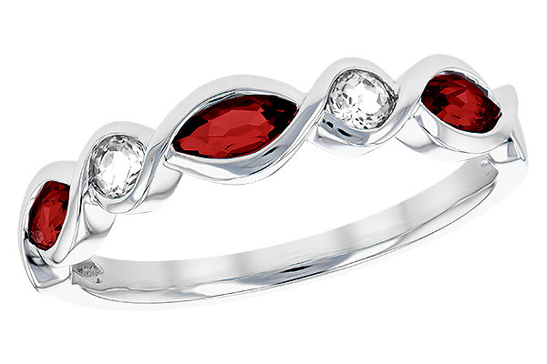C302-37677: LDS RG .52 TW GARNET .64 TGW