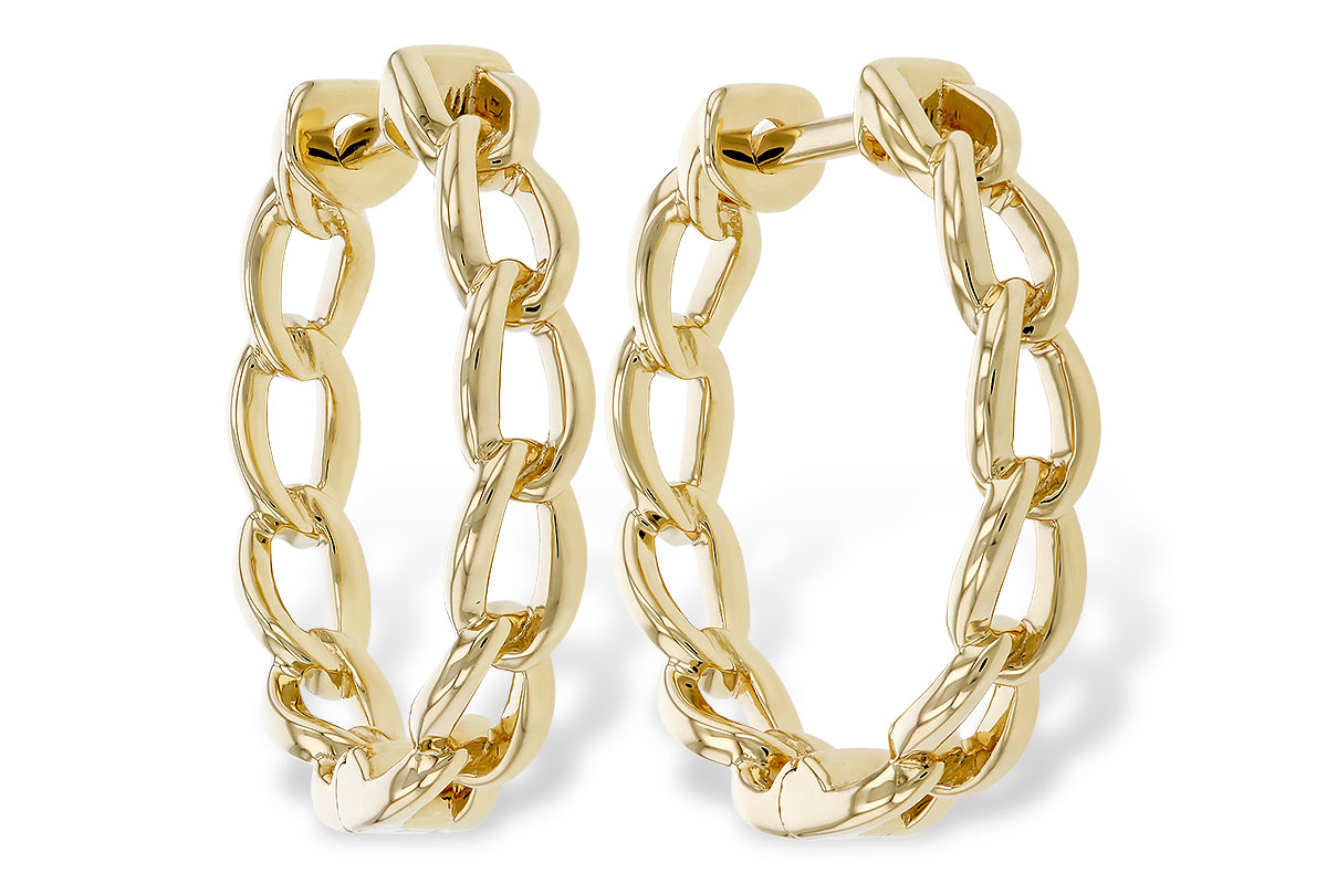 C302-37686: GOLD EARRINGS (18MM)