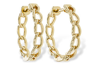 C302-37686: GOLD EARRINGS (18MM)