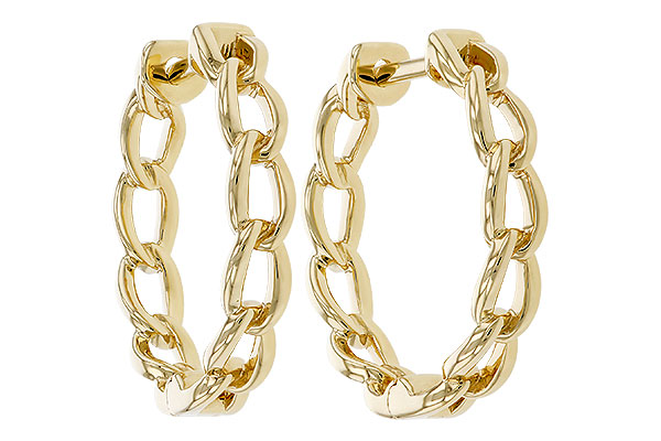 C302-37686: GOLD EARRINGS (18MM)