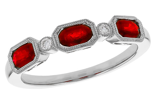 C302-38586: LDS WED RG .72 RUBY .77 TGW (4x3MM RUBY)