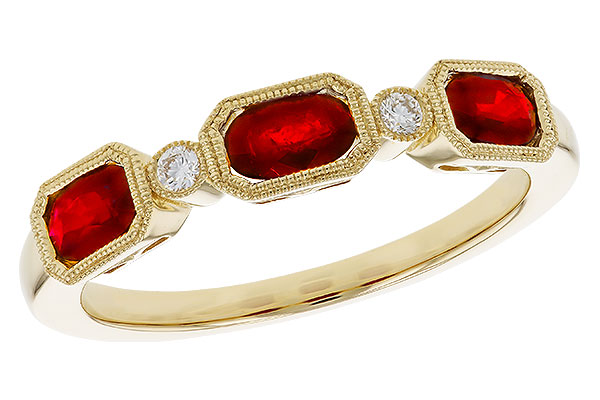C302-38586: LDS WED RG .72 RUBY .77 TGW (4x3MM RUBY)
