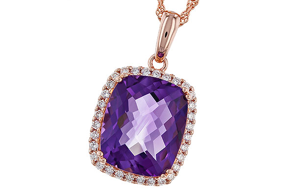 C302-39504: NECKLACE 4.57 AMETHYST 4.81 TGW (12x10MM CU)