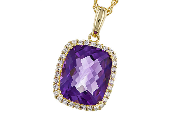 C302-39504: NECKLACE 4.57 AMETHYST 4.81 TGW (12x10MM CU)