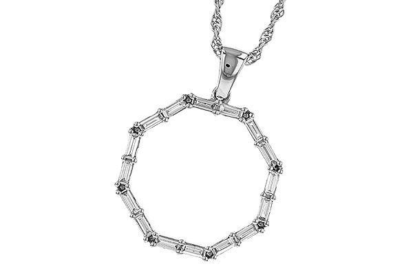 C302-42204: NECKLACE .35 TW BAG DIAS