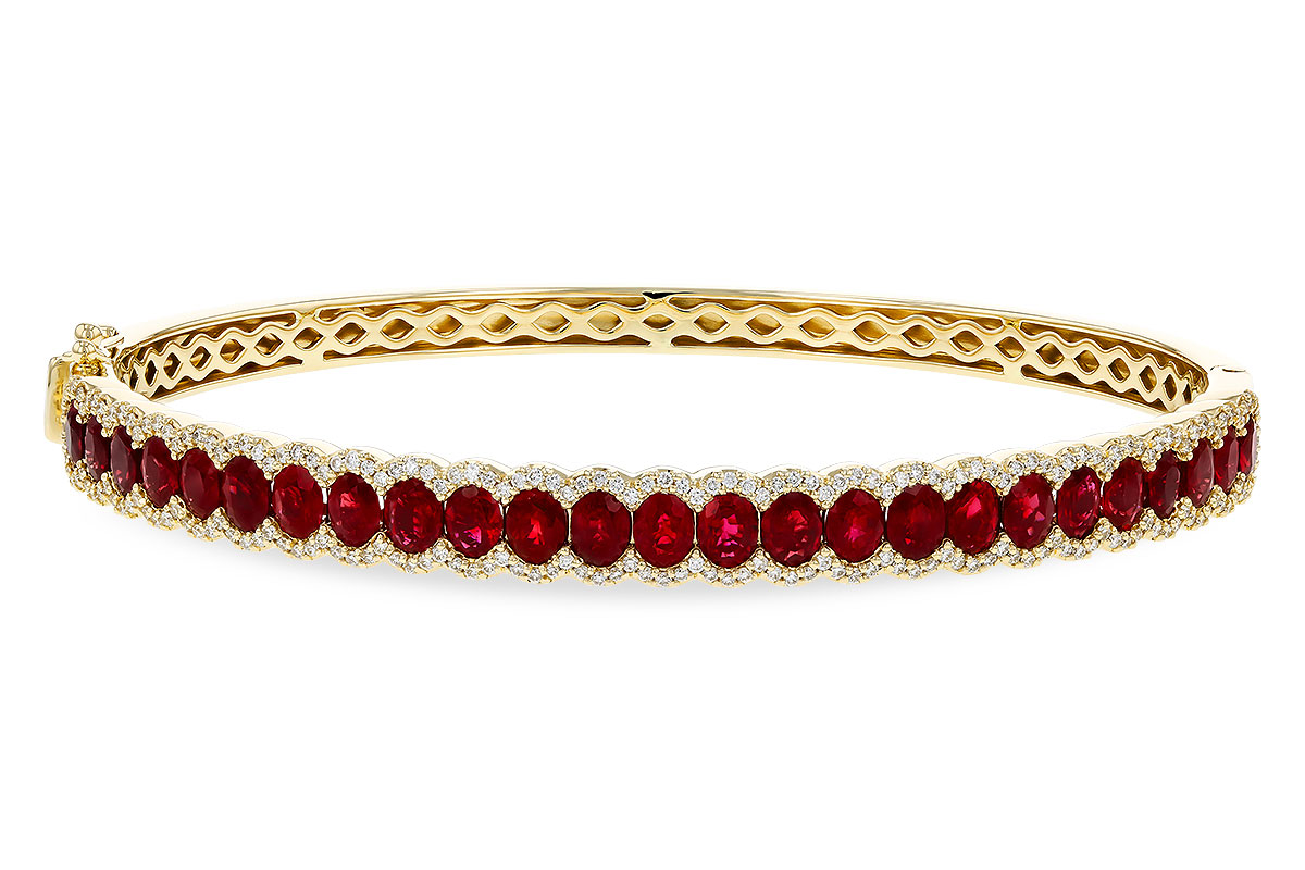 C302-44004: BANGLE 5.04 TW RUBY 5.60 TGW