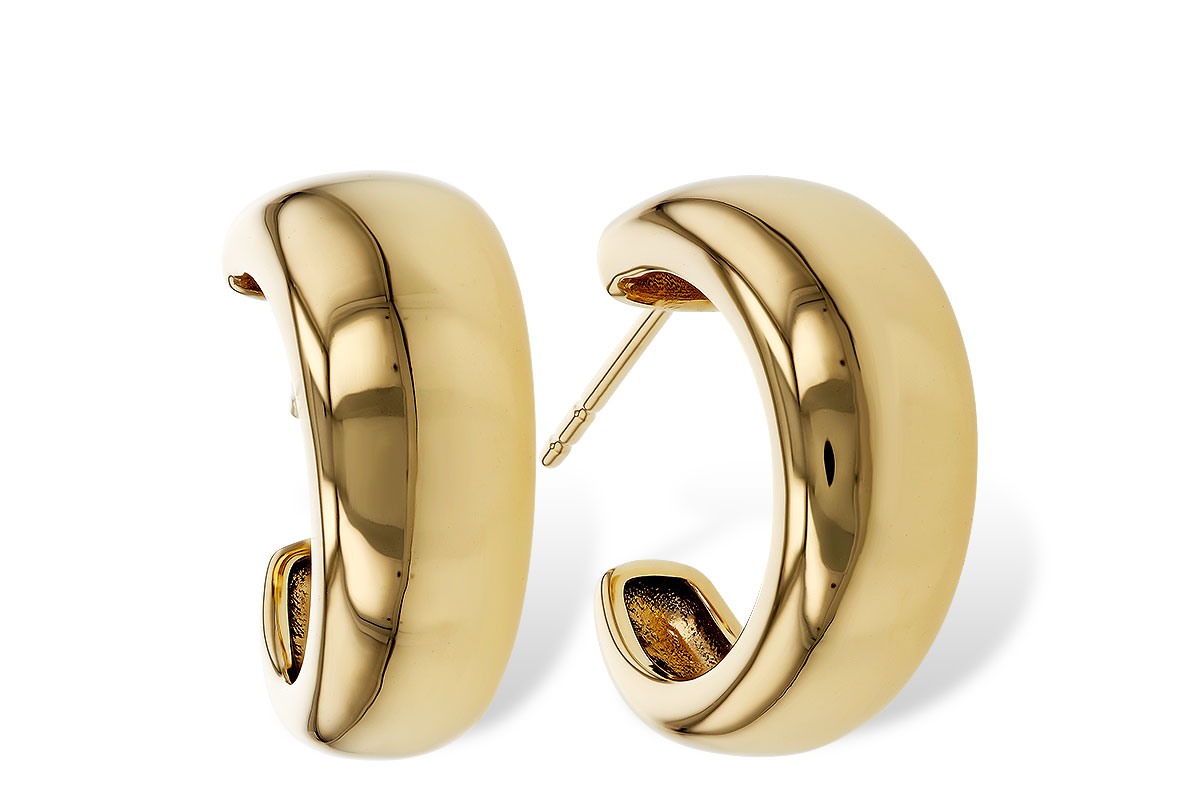 C302-44022: GOLD EARRINGS (16MM)