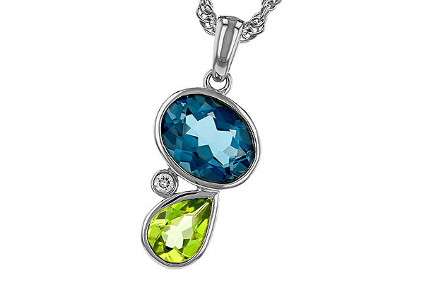 C302-44949: NECKLACE 2.43 SEMI-PREC (PER,LBT) 2.45 TGW