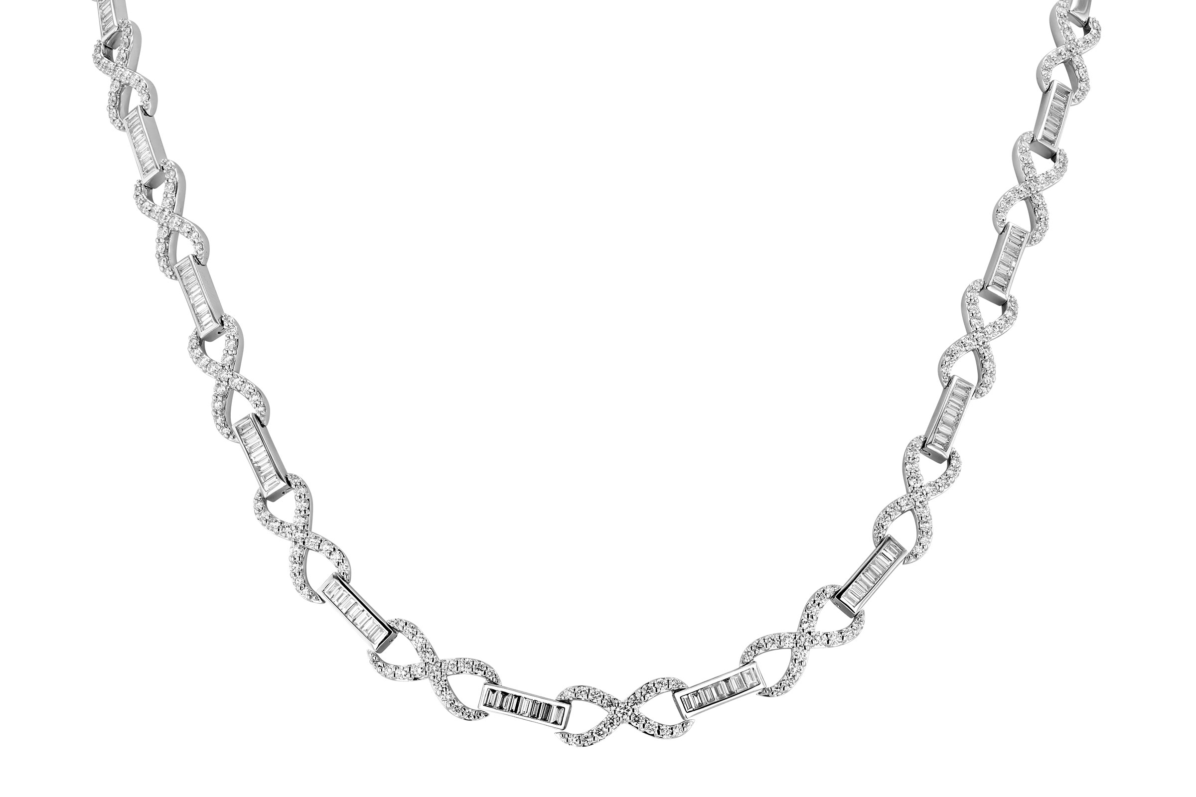 C303-29522: NECKLACE 1.42 TW BAG 3.62 TW (17")