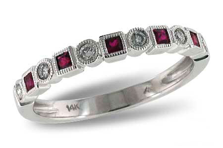 D124-24995: LDS WED RG .18 RUBY .30 TGW