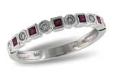 D124-24995: LDS WED RG .18 RUBY .30 TGW