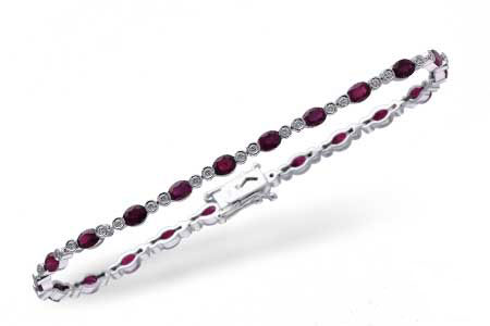 D211-54022: BRACELET 4.08 RUBY 4.55 TGW