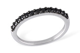 D213-30431: LDS WED RG .29 BLK DIAS TW