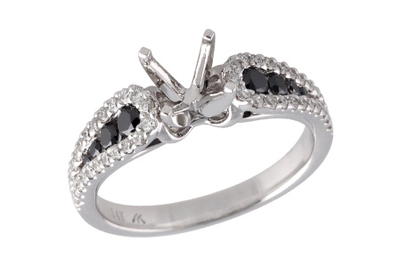 D213-34967: LDS SEMI .25 BLK DIAS .60 TW