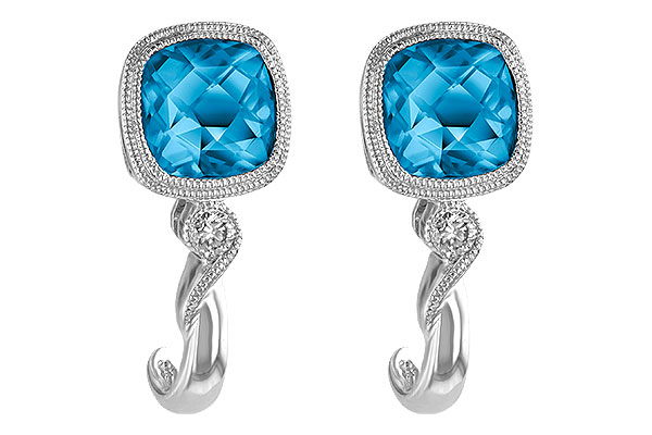 D215-15904: EARR 2.10 BLUE TOPAZ 2.14 TGW