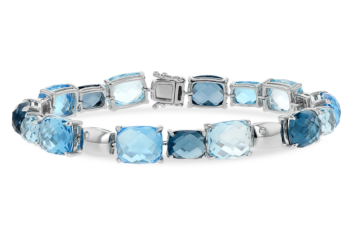 D216-94058: BRACELET 46.75 BLUE TOPAZ 46.80 TGW