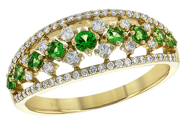 D217-82231: LDS RG .35 GREEN GARNET .67 TGW