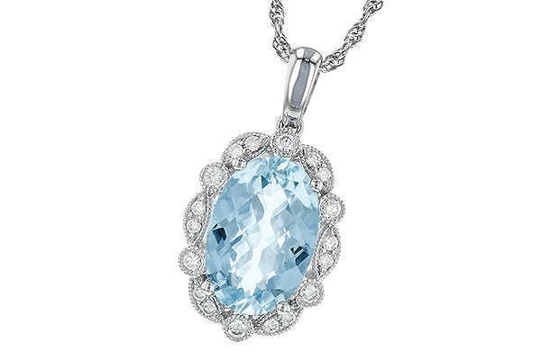 D217-87667: NECKLACE 2.40 AQUA 2.57 TGW (12x8MM AQ)