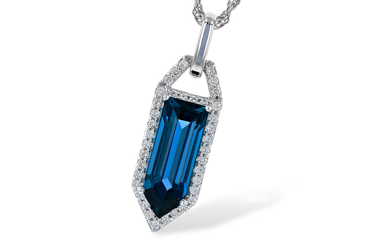 D300-56731: NECK 2.95 LONDON BLUE TOPAZ 3.12 TGW