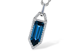 D300-56731: NECK 2.95 LONDON BLUE TOPAZ 3.12 TGW