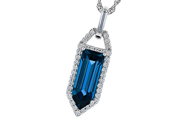 D300-56731: NECK 2.95 LONDON BLUE TOPAZ 3.12 TGW