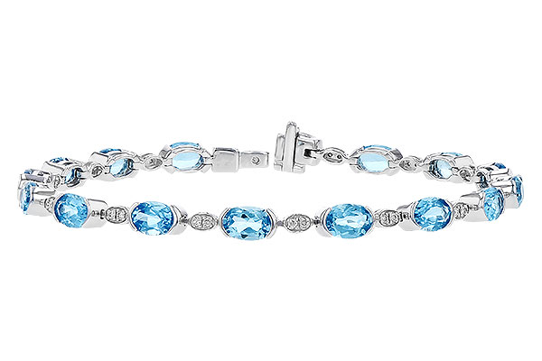 D301-45822: BRACELET 7.80 SWISS BLUE TOPAZ 7.96 TGW