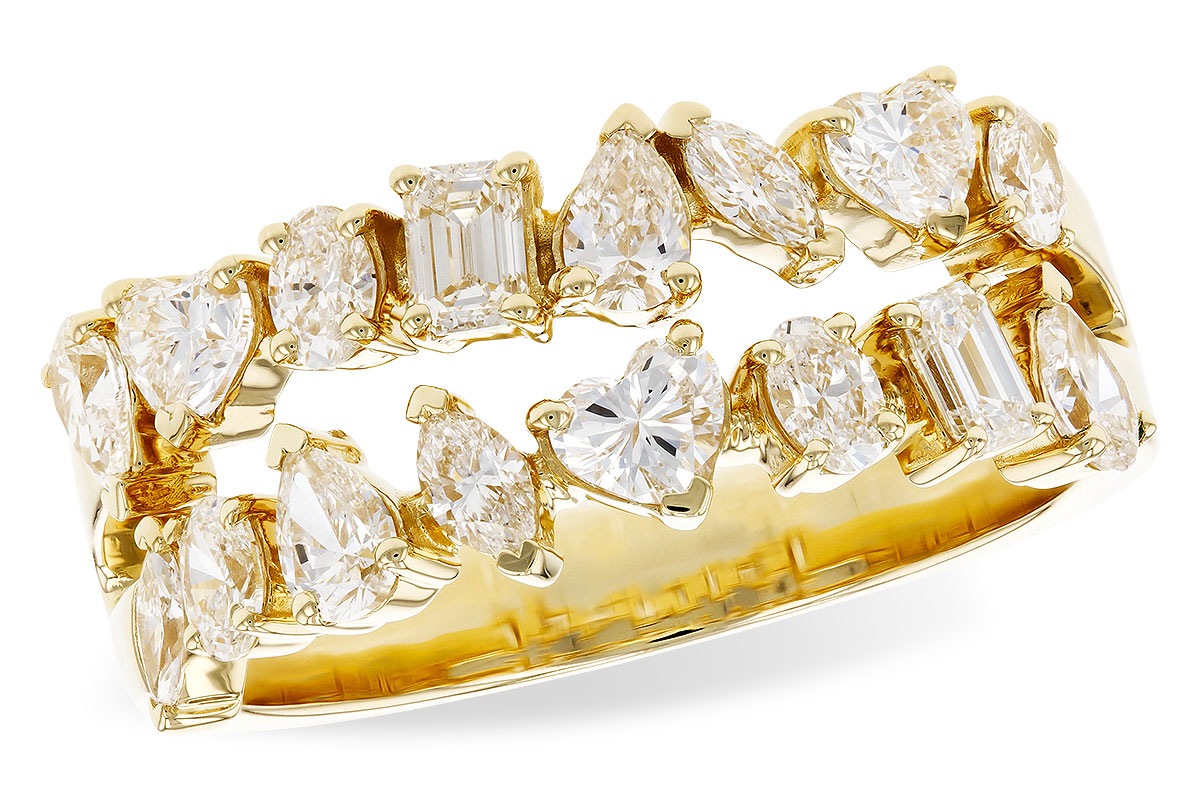 D301-48595: LDS DIA WED RG 1.38 TW FANCY CUT DIAS