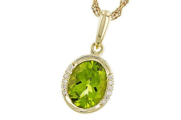 D301-49522: NECKLACE 1.72 TW PERIDOT 1.75 TGW (9x7 PER)