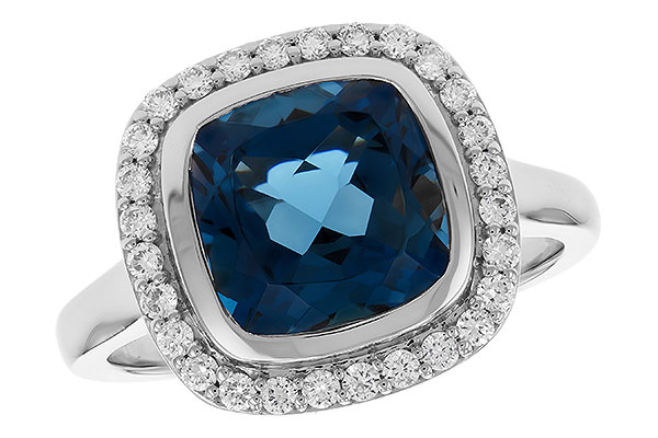 D301-52213: LDS RG 3.85 LONDON BLUE TOPAZ 4.15 TGW (9MM LBT)