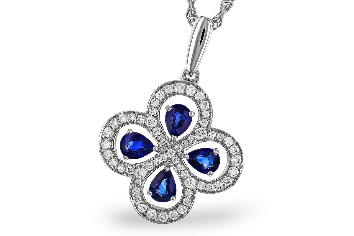 D302-38586: NECKLACE .68 SAPPHIRE TW .96 TGW