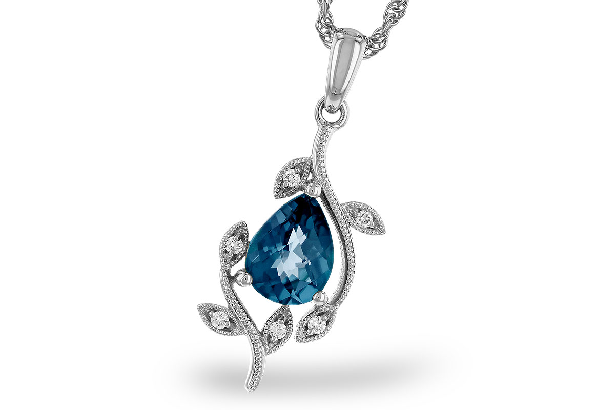 D302-40422: NECK 1.20 LONDON BLUE TOPAZ 1.25 TGW (8x6MM LBT)