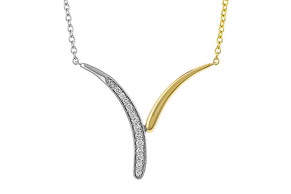 D302-41340: NECKLACE .12 TW (18")