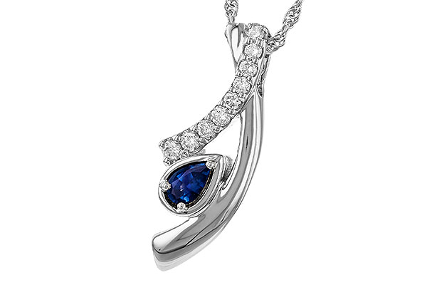 D302-42186: NECKLACE .23 SAPP .40 TGW (5x3 SAPP)