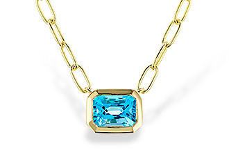 D302-42258: NECKLACE 1.20 SWISS BLUE TOPAZ (18")